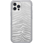 OtterBox Symmetry Series Case for Apple iPhone 12/iPhone 12 Pro - Zebra Silver